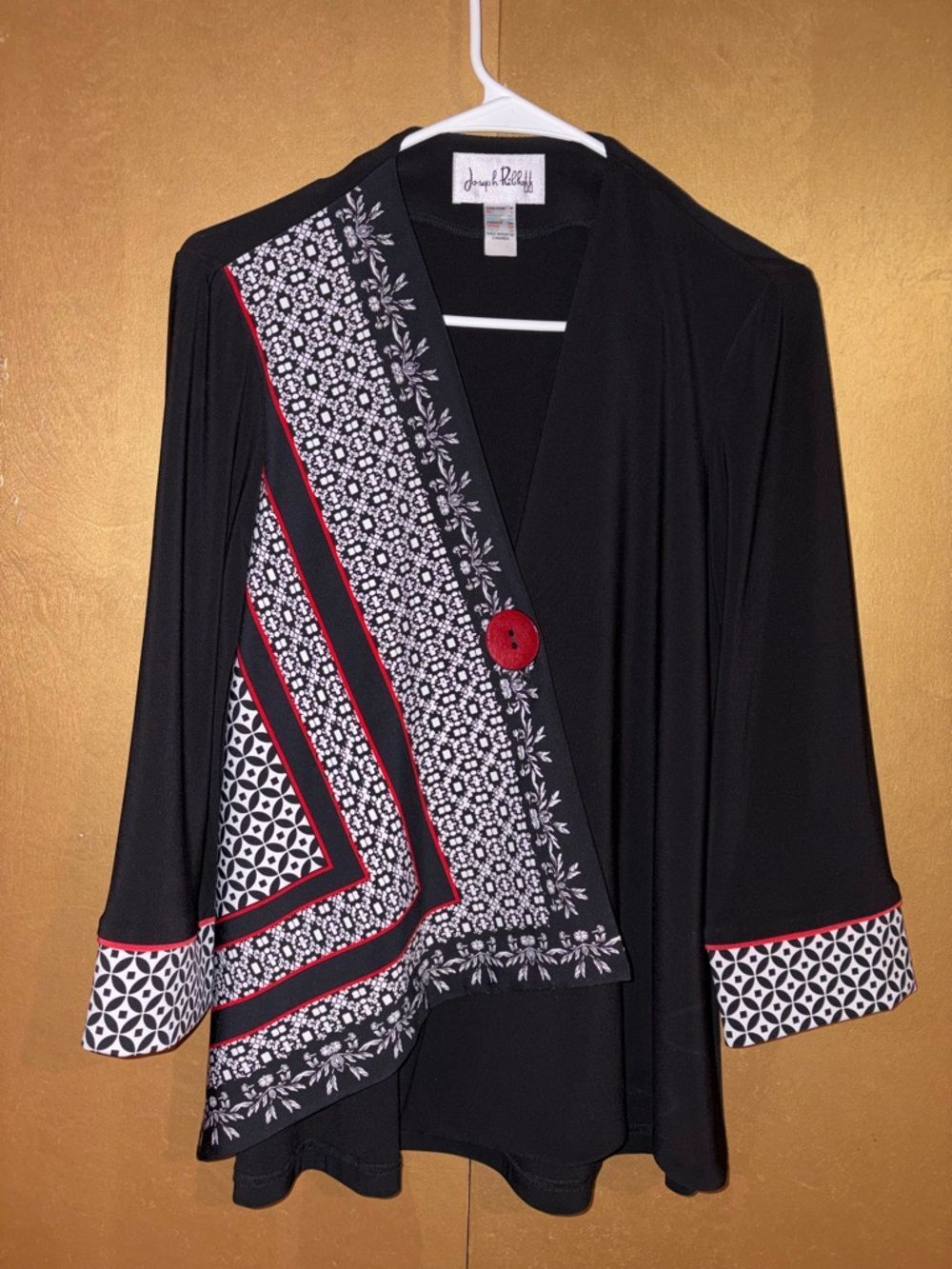 Joseph Ribkoff geometrical print blazer jacket size 4